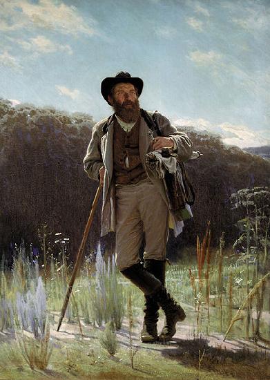 Ivan Kramskoi Portrait of painter Ivan ShishkinPortrait of painter Ivan Shishkin oil painting image